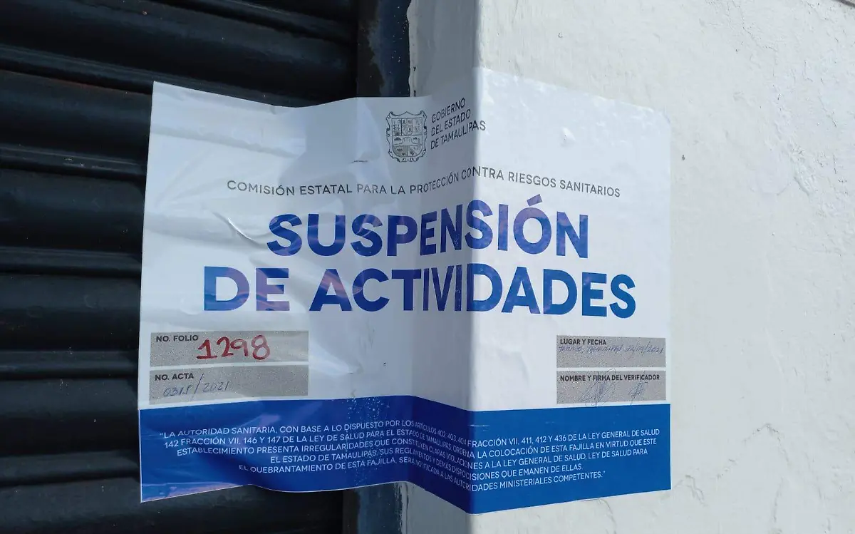 Coepris suspendió restaurante en Tampico por incumplir en sanidad